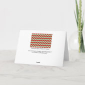 Christmas Zigzag Feiertagskarte (Rückseite)