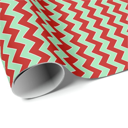 Christmas Zigzag Geschenkpapier (Rolleneckpunkt)