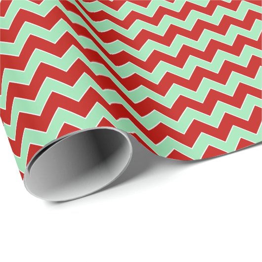 Christmas Zigzag Geschenkpapier (Rolleneckpunkt)