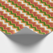 Christmas Zigzag Muster Geschenkpapier (Ecke)