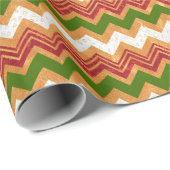 Christmas Zigzag Muster Geschenkpapier (Rolleneckpunkt)