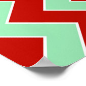 Christmas Zigzag Poster (Ecke)