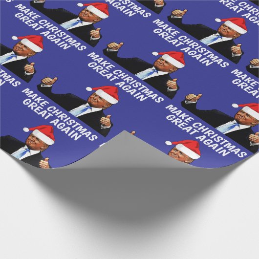 CHRISTMAS ZU GROSSEN TRUMP-CHRISTMAS GESCHENKPAPIER (Ecke)