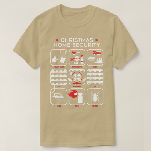 Christmas Zuhause Security Funny T-Shirt (Design vorne)
