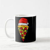 Christmas Zza Slice Santa Funny Xmas Food Men Wome Kaffeetasse (Links)