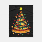 Christmas Zza Xmas Tree Funny Xmas Food Men Women Fleecedecke (Vorderseite)