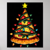 Christmas Zza Xmas Tree Funny Xmas Food Men Women Poster (Vorne)