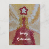 Christmasangel gift love feiertagspostkarte (Vorderseite)
