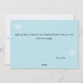 Christmasas Gnome Snowman Niedlich Feiertagskarte (Rückseite)