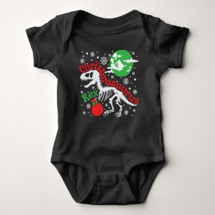 Christmasaurus Rex Weihnachtsdinosaurier Baby Strampler