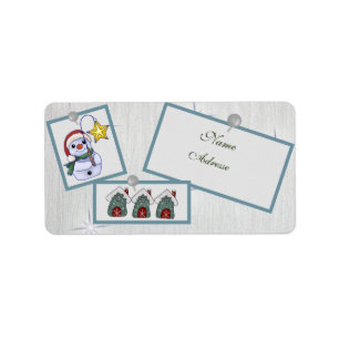 Christmasbild  adressaufkleber