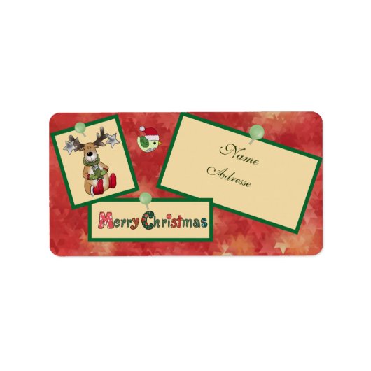Christmasbild adressaufkleber (Vorne)