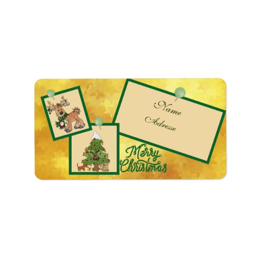 Christmasbild adressaufkleber (Vorne)