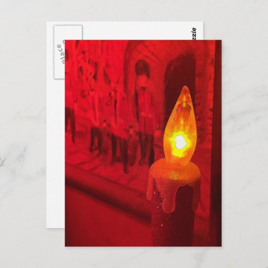 Christmascandleandtoysoldaten8000x6000 Postkarte (Vorne/Hinten)