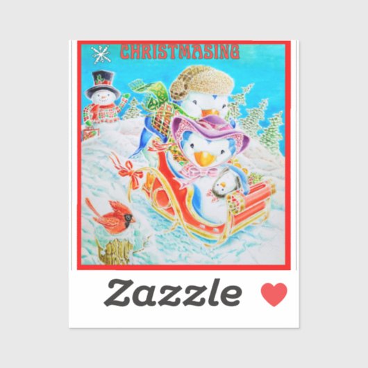 CHRISTMASING STICKER FÜR KINDER (Blatt)