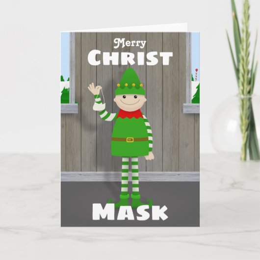 Christmask Feiertagskarte (Vorderseite)