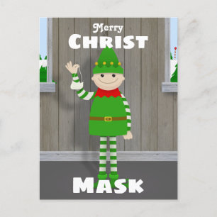 Christmask Feiertagspostkarte