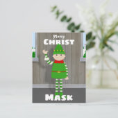 Christmask Feiertagspostkarte (Stehend Vorderseite)
