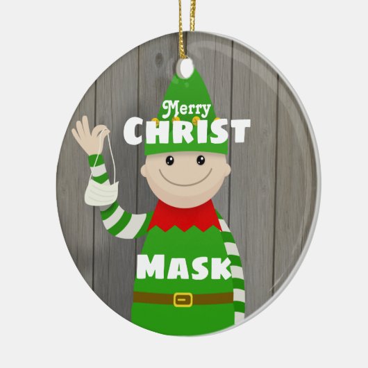 Christmask Keramik Ornament (Links)