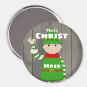 Christmask Magnet (Vorderseite/Rückseite)