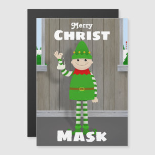 Christmask Magnetkarte