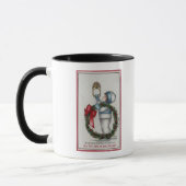 ChristmasKid Holding Kranz Tasse (Links)