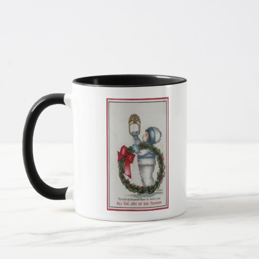 ChristmasKid Holding Kranz Tasse (Links)