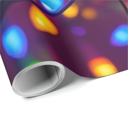 Christmaslight wrapping paper. geschenkpapier (Rolleneckpunkt)
