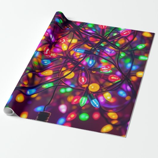 Christmaslight wrapping paper. geschenkpapier (Ungerollt)
