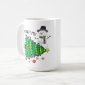 Christmasn Snowmen Funny Kaffeetasse (Vorderseite Links)