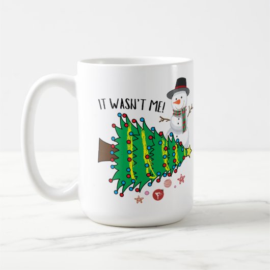 Christmasn Snowmen Funny Kaffeetasse (Links)