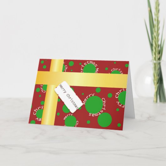 Christmaspackage Grußkarte Feiertagskarte (Vorderseite)