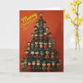 Christmasse Tree Ansammlung Karte (Gelbe Blume)