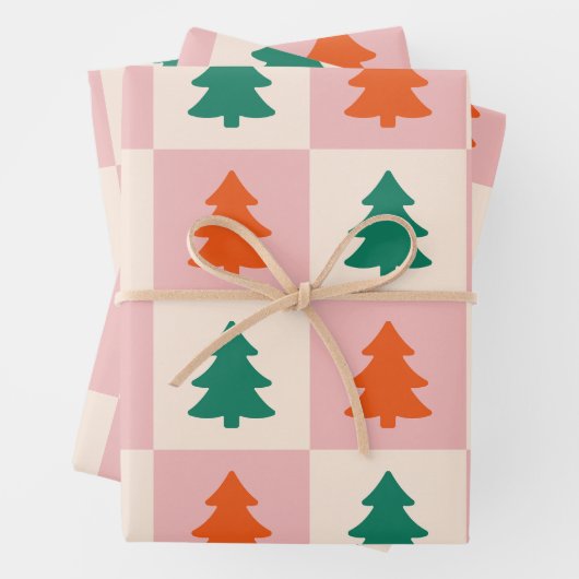 Christmasse Trees Geschenkpapier Set (Beispiel)