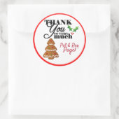 Christmassy Danke Ihnen Stickers (Tasche)