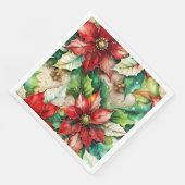 Christmassy Florals 01 Serviette (Ecke)