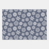 Christmast Snowflake Red Green Blue Pattern Geschenkpapier Set (Vorderseite 2)