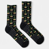 Christmast Tree Black Crew Socks Socken (Rechts)