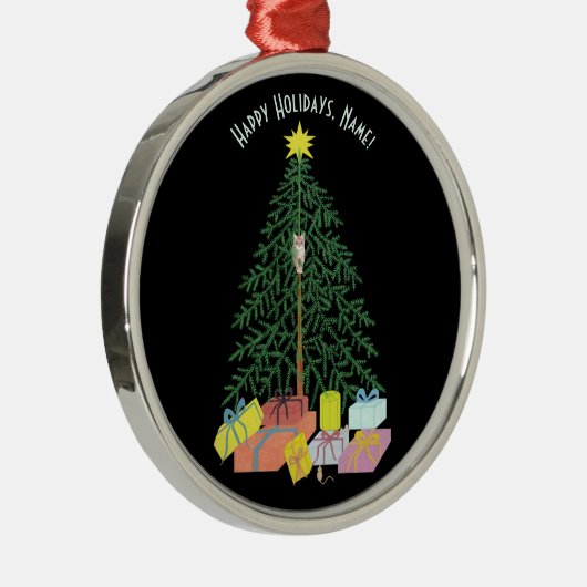 Christmast Tree Metal Tree Rund Ornament Aus Metall (Rechts)