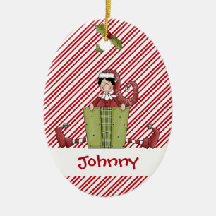 Christmastime Elf-Freund-Geschenk Keramik Ornament