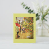 Christmastime Feiertagspostkarte (Stehend Vorderseite)