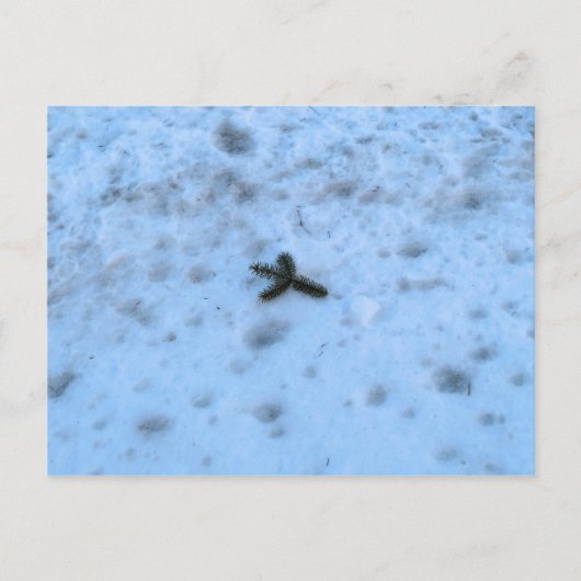 Christmastime in Neuengland Feiertagspostkarte (Vorderseite)