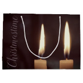 Christmastime Large Paper Geschenktasche Große Geschenktüte (Rückseite)
