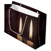 Christmastime Large Paper Geschenktasche Große Geschenktüte (Vorderseite Schrägansicht)