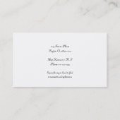 Christmastime Wieder kleiner Junge und Julgran Visitenkarte (Rückseite)