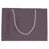 Christmastime wünscht große Papiergeschenktasche Große Geschenktüte (Rückseite)