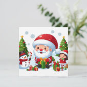 Christmes Karte (Stehend Vorderseite)
