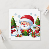 Christmes Karte (Vorderseite/Rückseite Beispiel)