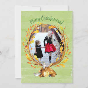Christmoose Aquarell-Gruß-Karte Feiertagskarte