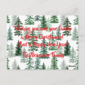 Christmoose und Friends Personalisiert Postkarte (Rückseite)